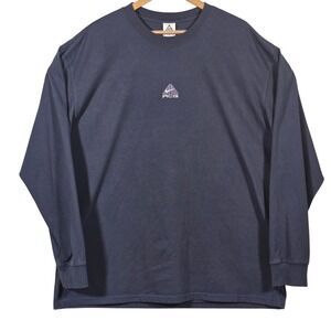 Nike ACG Lungs Graphic Long Sleeve T-shirt Mens XL Blue DR7753 437